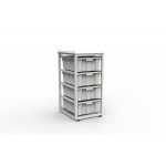 Estante Organizador, 4 Cajas Grandes